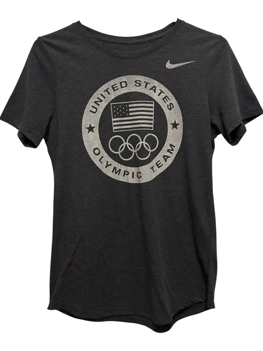 Nike Black Dri-FIT Athletic Tee with White Logo